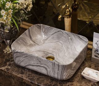 Раковина  CeramaLux 597 серая 50 см