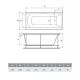 Акриловая ванна Relisan Eco Plus Темза 190х100 Гл000025013 без гидромассажа