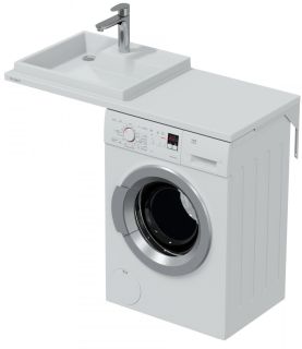 Раковина над стиральной машиной СанТа Юпитер 900131 левая 110см белый