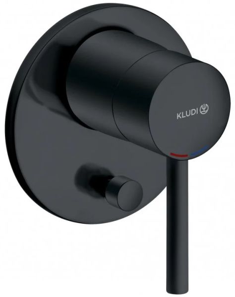 Встраиваемый смеситель для ванны и душа Kludi Bozz чёрный матовый 387163976
