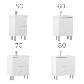 Тумба под раковину напольная Vigo Geometry 025 80 см белый