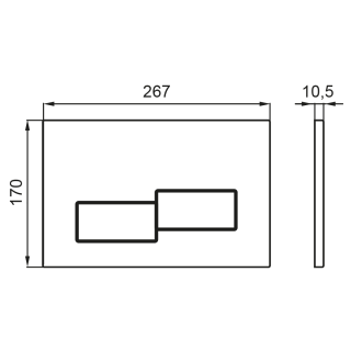 SET Инсталляция Sava Fix Slim + клавиша смыва BETTOSERB SET40006481 матовый черный BRICKS
