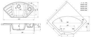 Кухонная мойка Dr. Gans Габи базальт