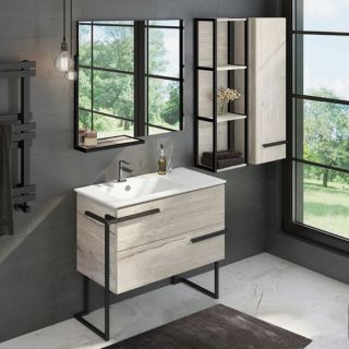 Comforty Шкаф подвесной "Дюссельдорф-35" дуб дымчатый