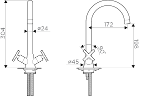 Смеситель для кухни Omoikiri Chiba