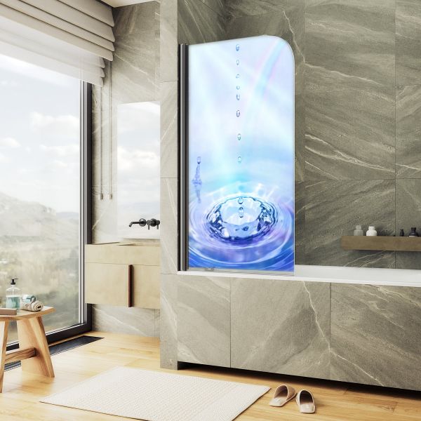 Шторка на ванну MaybahGlass ФП012 MGV-929-ФП012-6 70см фотопечать