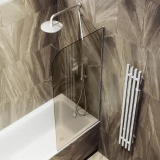 Шторка на ванну MaybahGlass MGV-70-5у 80см хром матовый
