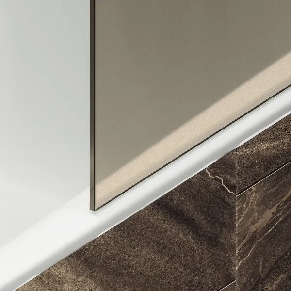 Шторка на ванну MaybahGlass MGV-77-5ш 90см хром матовый