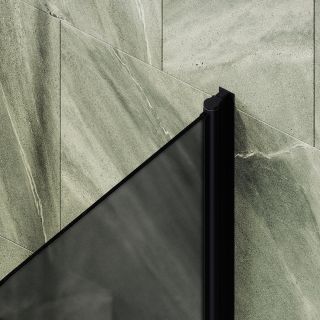 Шторка на ванну MaybahGlass MGV-768-6 40см чёрный