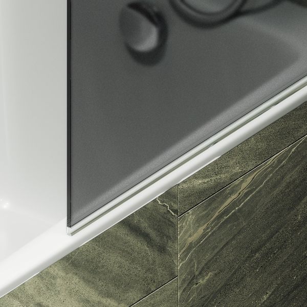 Шторка на ванну MaybahGlass MGV-774-6 50см чёрный