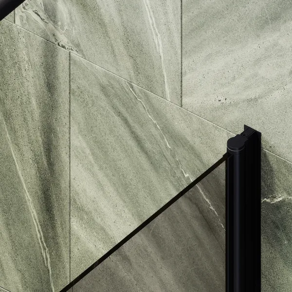 Шторка на ванну MaybahGlass MGV-606-6 50см чёрный