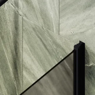 Шторка на ванну MaybahGlass MGV-607-6 50см чёрный