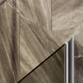 Шторка на ванну MaybahGlass MGV-607-5 50см хром матовый