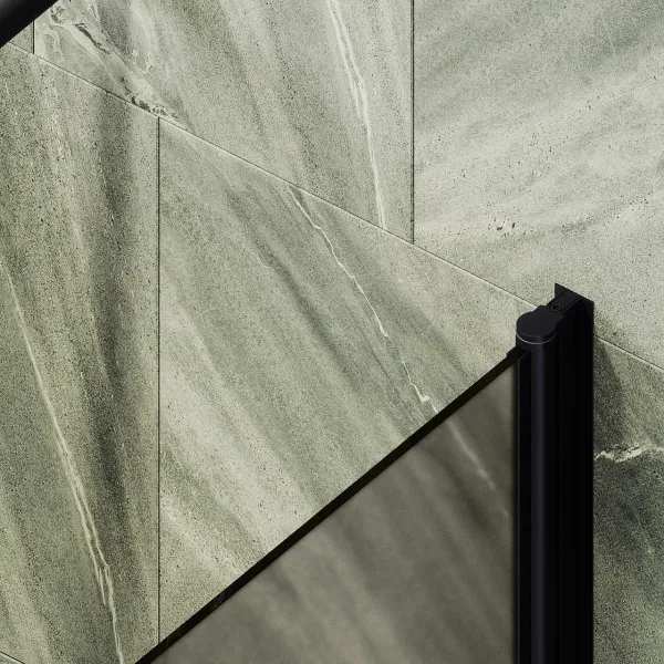 Шторка на ванну MaybahGlass MGV-617-6 70см чёрный