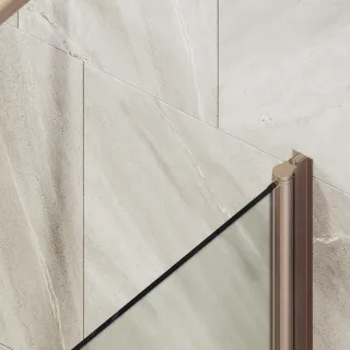 Шторка на ванну MaybahGlass MGV-620-2 70см бронза