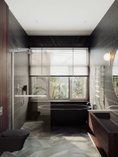 Душевая перегородка MaybahGlass MGD-727-5ш 79см хром матовый