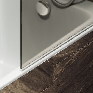 Шторка на ванну MaybahGlass MGV-778-5 60см хром матовый