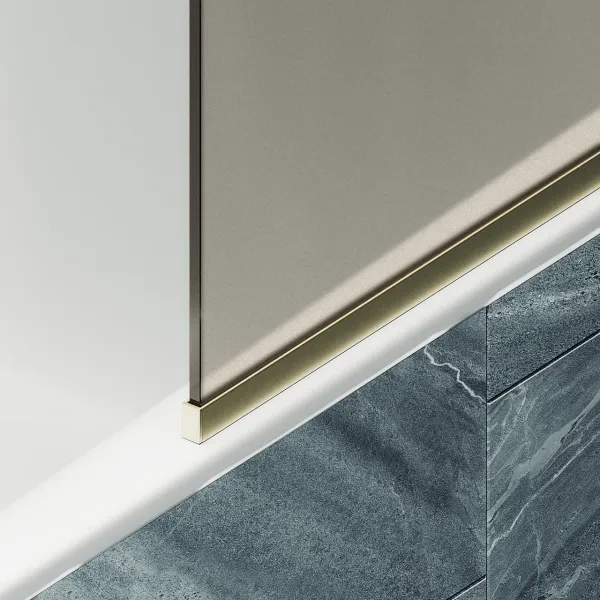 Шторка на ванну MaybahGlass MGV-249-3у 30см золото