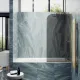 Шторка на ванну MaybahGlass MGV-79-3у 50см золото