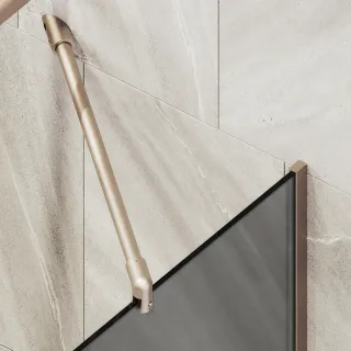 Шторка на ванну MaybahGlass MGV-89-2у 90см бронза