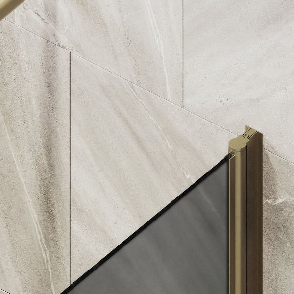 Шторка на ванну MaybahGlass MGV-774-2 50см бронза