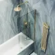 Шторка на ванну MaybahGlass MGV-65-3ш 90см золото