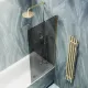 Шторка на ванну MaybahGlass MGV-82-3ш 80см золото