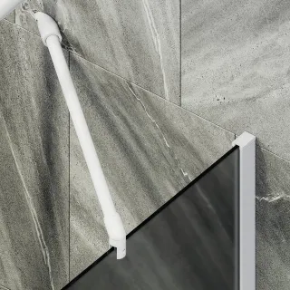 Шторка на ванну MaybahGlass MGV-86-1ш 60см белый