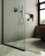 Душевая перегородка MaybahGlass MGD-695-6у 79см чёрный