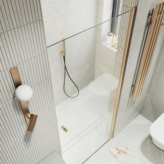 Душевая дверь MaybahGlass MGD-803-2 80см бронза