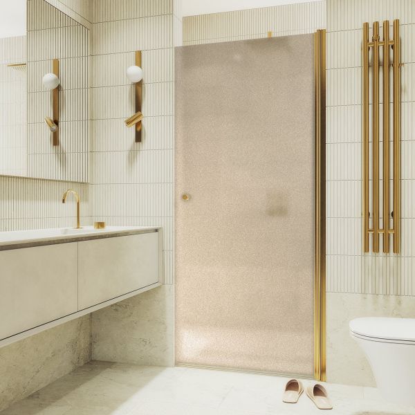 Душевая дверь MaybahGlass MGD-805-3 80см золото