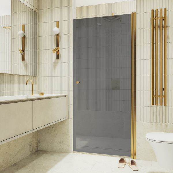 Душевая дверь MaybahGlass MGD-806-3 80см золото