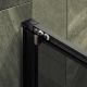 Душевая дверь MaybahGlass MGD-1284-6 120см чёрный/графит