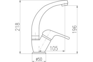 Смеситель для кухни Rav Slezak Sazava SA306.5/2 хром