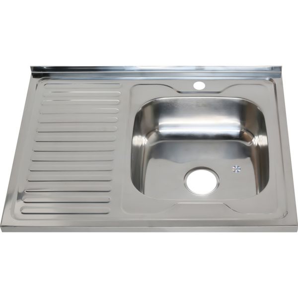 Мойка 8060 R Melana 0,6/160 правая хром с сифоном (016/2 R *10)