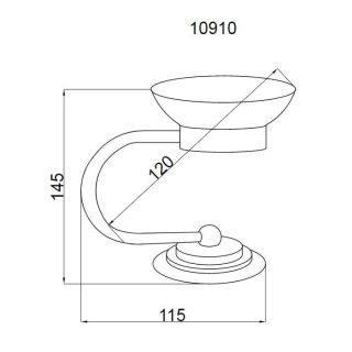 Мыльница Boheme Murano золото 10910-G