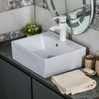 Накладная раковина Melana A117-803 45см белый