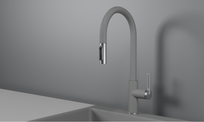 Смеситель для кухни Granula 8168, АЛЮМИНИУМ Алюминиум