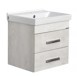 Тумба с раковиной Comforty Никосия 00-00017091 50 см дуб белый