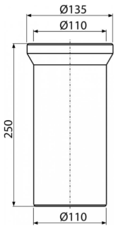 Насадка для унитаза AlcaPlast 25см A91-250