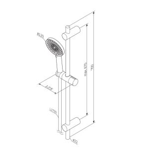 Душевой гарнитур Am.Pm X-Joy F0185A000 хром