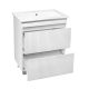 Тумба Runo Модена 65 напольная 2 ящика белая под умывальник Оскар 65 (00-00001452)