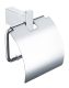Настенный бумагодержатель с крышкой Grocenberg AC0029 (Хром)