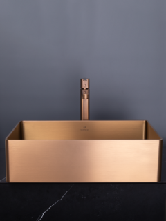 Раковина AltroBagno Accordo 001011 RaSp из нержавеющей стали медь матовая 