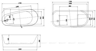 Allen Brau Priority 1 2.31001.21 акриловая ванна 170x80 белая матовая