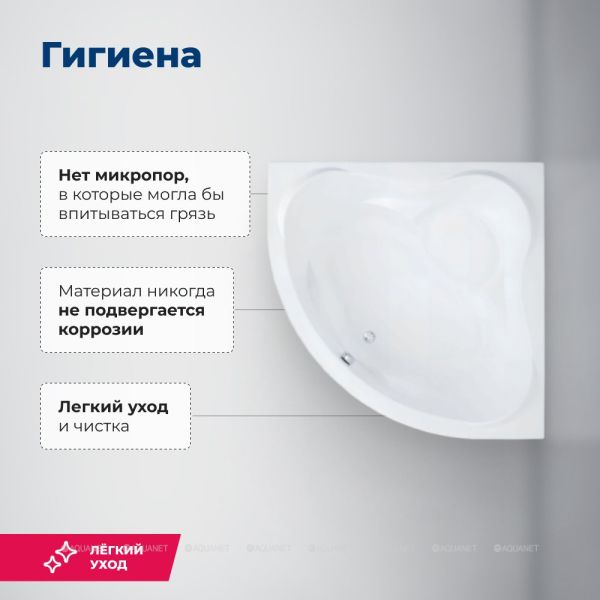 Акриловая ванна Aquanet Malta New 205410 150 см с каркасом