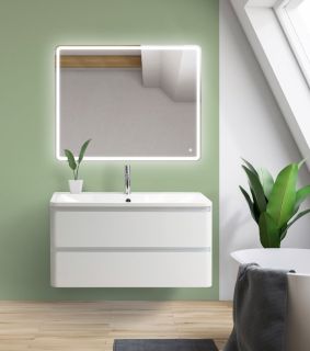 Тумба под раковину BelBagno подвесная 90x50см Bianco Lucido ALBANO-900-2C-SO-BL