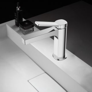 Смеситель для раковины без донного клапана BelBagno ALBANO-LVM-CRM-W0