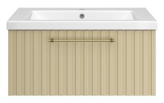 Подвесная тумба под раковину Brevita Alicante ALI-09080-4601Я 80см капучино