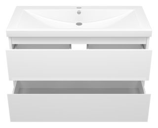 Подвесная тумба под раковину Misty Алиса 100см белый